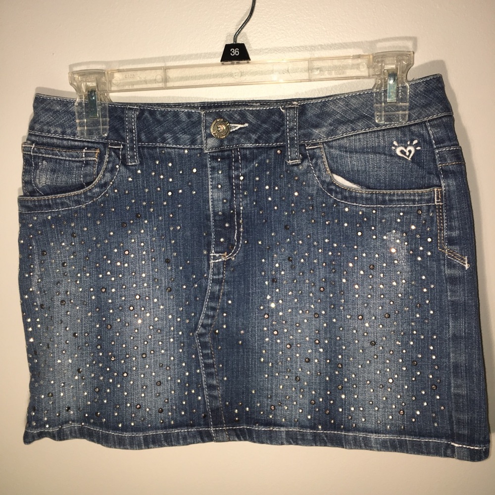 Justice Denim Mini Skirt